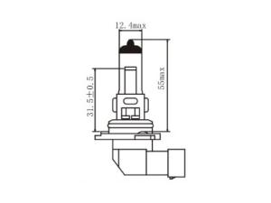 H12 Halogen Headlight Lamp