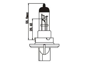 H13 (9008) Halogen Headlight Lamp