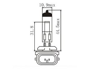 H27W/2 881 Auto Headlight Bulb