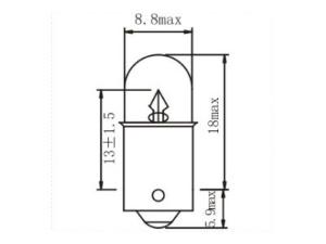 T8.5 T4W Auto Miniature Bulb