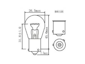 P21W 1156 Signal Bulbs