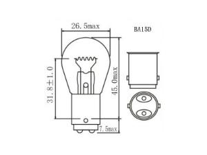 P21W 1156 Signal Bulbs