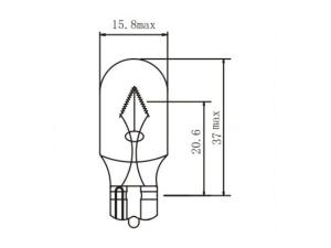 W16W T15 Auto Wedge-Base Bulbs