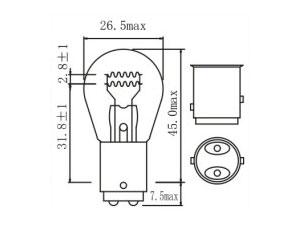 P21/5W 1157 Signal Bulb