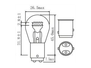 P21W 1156 Signal Bulbs