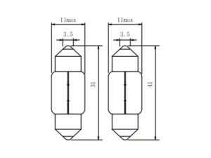 T11 C5W Festoon Lamp