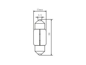 T11 C5W Festoon Lamp