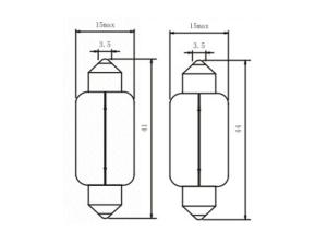 T15 C21W Festoon Lamp